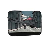 GGNKDL Urban Architecture Pattern Antiurto Portatile Del Manicotto Del Computer Portatile Borsa 10 pollice per Uomini Donne Viaggi di Affari, Ufficio Uso quotidiano