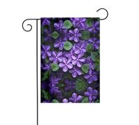 GGNKDL Viole in fiore stampa Bandiera da giardino decorazione cortile esterno adatto per tutte le stagioni 30,5 x 45,7 cm