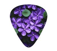 GGNKDL Violets in Bloom Prints Plettro per chitarra 12 pezzi con tre combinazioni di plettri di spessore adatto per basso e ukulele