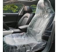 GGoty Coprisedili per auto in plastica usa e getta, ultra spessi e antipolvere, protezione per sedile auto, per guida (10 pezzi)