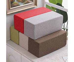 GGoty Cuscino per Bracciolo Divano, Cuscino Rettangolare Morbido per Testiera, Cuscino per il Collo Smontabile e Lavabile da Letto per Riempire lo Spazio (40x20x20 cm, Grigio Scuro)