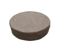 GGoty, cuscino rotondo Futon Tatami per sedia da interni ed esterni, cuscino per sedia da pranzo con finestra a baia e futon, sgabello rotondo in pietra (grigio scuro, 70 x 70 x 6 cm)