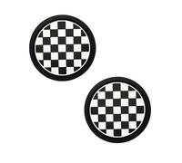 GGOZM Sottobicchieri da Auto per BMW M3 (4door) E90, 2 Pezzi Silicone Inserto Sottobicchiere Diametro 7cm Car Coaster per Portabicchieri Auto Interno,A/Blackwhite