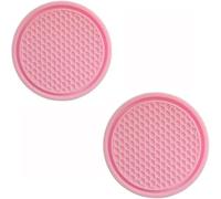 GGOZM Sottobicchieri da Auto per BMW M4 F82 Coupe (4seats), 2 Pezzi Silicone Inserto Sottobicchiere Diametro 7cm Car Coaster per Portabicchieri Auto Interno,A/Pink