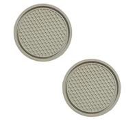 GGOZM Sottobicchieri da Auto per BMW M6 F13 Coupe (2door), 2 Pezzi Silicone Inserto Sottobicchiere Diametro 7cm Car Coaster per Portabicchieri Auto Interno,A/Grey
