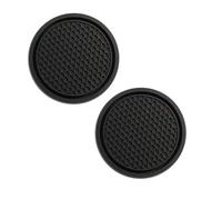 GGOZM Sottobicchieri da Auto per Mustang VI Coupe, 2 Pezzi Silicone Inserto Sottobicchiere Diametro 7cm Car Coaster per Portabicchieri Auto Interno,A/Black