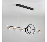 GGQEM Lampada a Sospensione a LED con Telecomando, Moderna Lampada a Sospensione in Acrilico per Interni, Altezza Regolabile, Illuminazione per Tavolo da Pranzo, dimmerabile, Soggiorno,