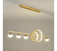 GGQEM Lampada a Sospensione a LED con Telecomando, Moderna Lampada a Sospensione in Acrilico per Interni, Altezza Regolabile, Illuminazione per Tavolo da Pranzo, dimmerabile, Soggiorno,