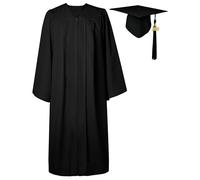 GGS Unisex Matte Graduation Gown cap Nappa per Bachelor/High School 2019 Year Charm 12 Colori