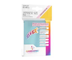 ggs10127ml - 60 japanese size prime sleeves - clear
