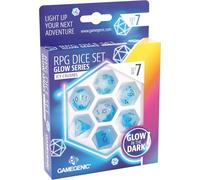 GGS50028 - Serie Glow - Briciole di ghiaccio - Set di dadi da gioco di ruolo (7 pezzi)