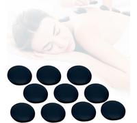 GGUFAY 10 Pezzi Hot Stone Massage, Massaggio Pietre Naturali di Basalto Rocce per Riscaldate Terapia di Rilassamento Muscolare Pietra, per Rilassa,Guarisce e Allevia il Dolor