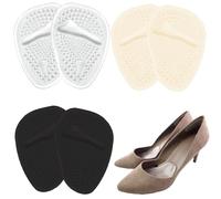 GGUFAY 3 Paia di Cuscinetti per Metatarso,Antiscivolo Cuscinetti Avampiedi Silicone, Mezze Solette Gel Metatarso Auto-Adesiva,Allevia Dolori,per Scarpe per Tacchi Alti, Sandali, Stivali