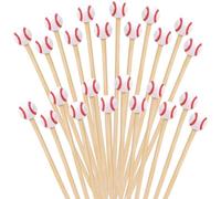 GGUFAY Bastoncini per Cocktail 100 con Stuzzicadenti, Fronzoli, Finger Food, Frutta, Sandwich, Stuzzichini - Baseball