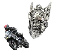 GGUFAY - Campanella della Fortuna dell'Angelo Custode in Forma di Generale a un Occhio - Guardian Bell - Biker Bell - Pratica per Motociclette, Biciclette, Chiavi, Borse a Schiena, Porte e Veicoli