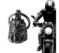 GGUFAY - Campanella della Fortuna dell'Angelo Custode in Forma di Testa di Morto - Guardian Bell - Biker Bell - Ideale per Motocicli, Biciclette, Chiavi, Borse a Schiena, Porte e Auto