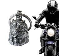 GGUFAY - Campanella della Fortuna dell'Angelo Custode in Forma di Testa di Morto - Guardian Bell - Biker Bell - Ideale per Motocicli, Biciclette, Chiavi, Borse a Schiena, Porte e Auto