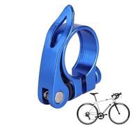 GGUFAY Collarino per Bici Reggisella, Pinze reggisella in Alluminio, Presa Sicura e Bloccaggio Facile Morsetto Sella Bici 31.8 mm,Morsetto Reggisella Ideale per Mountain Bike e Bici da Strada(Blu)