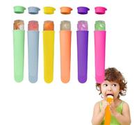 GGUFAY Stampi per Ghiaccioli in Silicone, 6 pezzi Formine per Ghiaccioli Riutilizzabili,Gghiaccioli Stampo Senza BPA,Stampi per Gelato, Stampo Ghiaccioli per Bambini Adulti
