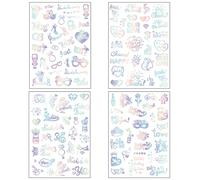 GGUFAY Tatuaggi Temporanei Sposa, Addio al Nubilato, Gadget Amica Team Bride, Decorazioni Matrimonio, Feste, Doccia Nuziale 4 Fogli