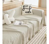 GGWYBAFS Copridivano moderno e minimalista a tutta altezza, copridivano a coperta, design semplice for tutte le stagioni, monoblocco, facile da installare.(White,180x130cm/71x51in)