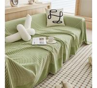GGWYBAFS Copridivano moderno e minimalista a tutta altezza, copridivano a coperta, design semplice for tutte le stagioni, monoblocco, facile da installare.(Green,180x130cm/71x51in)
