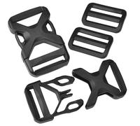GGXZHT Fibbie in plastica a Trigger Laterale e Tri-Glide Slider Cinghia, Flat Side Release Buckles, cinghia cinghia tracolla,fibbia cintura. (20mm)