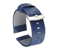GGYTMQL 18mm 20mm 22mm 24 mm Genuina Watchband Watch cinghia in pelle per smart orologi a rilascio rapido (grigio, 20 mm)