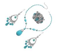 GGYTMQL 1set bes di gioielleria turchese per orecchini da donna Orecchini di collanaggio Western Accessori Wester