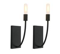 GGYTMQL 2 Set di Luce da Parete Industriale, sconde per pareti retrò Vintage Black Light per per la Cucina Restauranti Bar Bar Hotel Shop Decorazioni del SOGGIORI (2 luci, Nero)