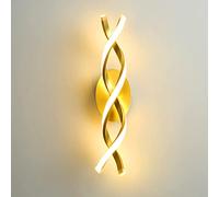 GGYTMQL 20 W Design a Spirale LED Light Light Alluminio Lampada da Parete Concetto 3000K Illuminazione a Parete Interna Bianca Calda per la Scala da Letto Salliro del corridoio, Altezza 45 cm