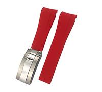 GGYTMQL 21mm 22 mm Nero rosso blu in gomma Canda per la cinghia di orologio da orologio da orologio immersione in silicone immersione da 41 mm.