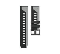 GGYTMQL 22 26 mm Cinghie di Orologi Colorate per 7 7X 6 6X 5X 5 più 3 3HR 935 945 S60 Silicone Easyfit Watch Wotband Correa/Black Grey/Feni* 7*