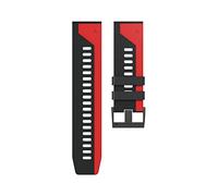 GGYTMQL 22 26 mm Cinghie di Orologi Colorate per 7 7X 6 6X 5X 5 più 3 3HR 935 945 S60 Silicone Easyfit Watch Wotband Correa/Black Grey/Feni* 7*
