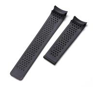 GGYTMQL 22 mm da 24 mm in gomma impermeabile per orologi per carrera uomini da donna orologio cinghia del braccialetto cinghia