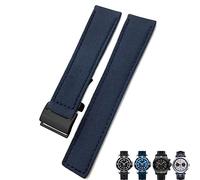 GGYTMQL 22mm Canvas Nylon Watch Strap Blue Green Watch Band per Breitling Chronomat Navitimer Superocean for Men Bracciale