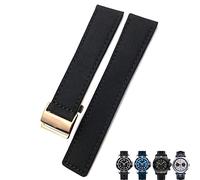 GGYTMQL 22mm Canvas Nylon Watch Strap Blue Green Watch Band per Breitling Chronomat Navitimer Superocean for Men Bracciale