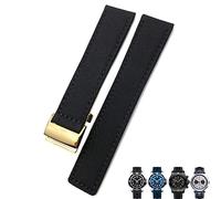 GGYTMQL 22mm Canvas Nylon Watch Strap Blue Green Watch Band per Breitling Chronomat Navitimer Superocean for Men Bracciale