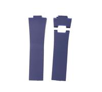 GGYTMQL 25 mm*12 mm blu marrone nero blu impermeabile in silicone in gomma in gomma pieghevole Bracciale con fibbia con fibbia compatibile con la fascia di orologio ulysse