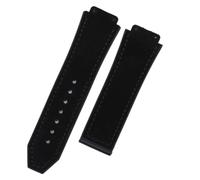 GGYTMQL 25mm*19 mm di orologio di qualità in gomma Sostituzione in pelle compatibile compatibile con accessori fibbie pieghevoli da 22 mm per fusione