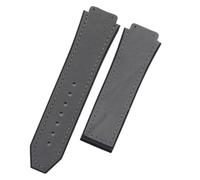 GGYTMQL 25mm*19 mm di orologio di qualità in gomma Sostituzione in pelle compatibile compatibile con accessori fibbie pieghevoli da 22 mm per fusione