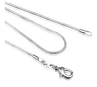 GGYTMQL 40 cm-60 cm minuscolo 925 1 mm/2 mm Slim Round Snake Snake collace Collana da Donna Colture di Gioielli Regalo