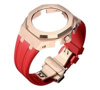 GGYTMQL 4a generazione GA2100 GUSCA, KIT CINDAGGIO DI FEMINA DI METALE con fibbia per farfalla quadrante per uomini/donne upgrade accessori per sostituzione fai -da -te set cinghia