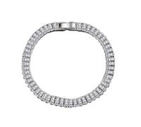 GGYTMQL 925 Bracciale Elegante cristallo di zircone per il matrimonio di fidanzamento delle donne