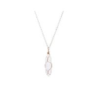 GGYTMQL 925 Collana a Sfera in Argento Sterling per Uomini Donne, Collana a Sospensione a Sfera di Pietra Naturale, Colonna Esagonale, Colletto di Quarzo, Collana di urna a Sfera per Ceneri, Collana
