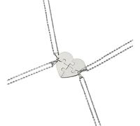 GGYTMQL 925 Collana di Pezzi Puzzle in Argento Sterling per Uomini e Donne, AMA Il Puzzle Collana a Sospensione, 2/4/4/5/6 Pezzi, Collana Puzzle del millennio, Collana di Puzzle per Uomini