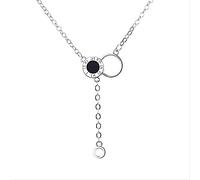 GGYTMQL 925 Collana Girocollo a Pendente Rotondo per Gioielli da Sposa