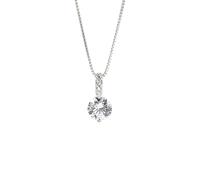 GGYTMQL 925 Collana Goccia Geometrica Catena clavicola Donna Gioiello brillantezza zircone Collana a Sospensione 45 cm