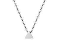 GGYTMQL 925 Collana Triangolare Femmina Piccola Collana a Ciondolo a Triangolo Geometrico Fresco per Donne Gioielli