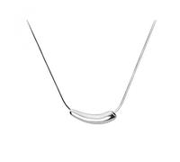 GGYTMQL 925 collane a Catena del Serpente per Piega di melanzane Piccole melanzane Femminile